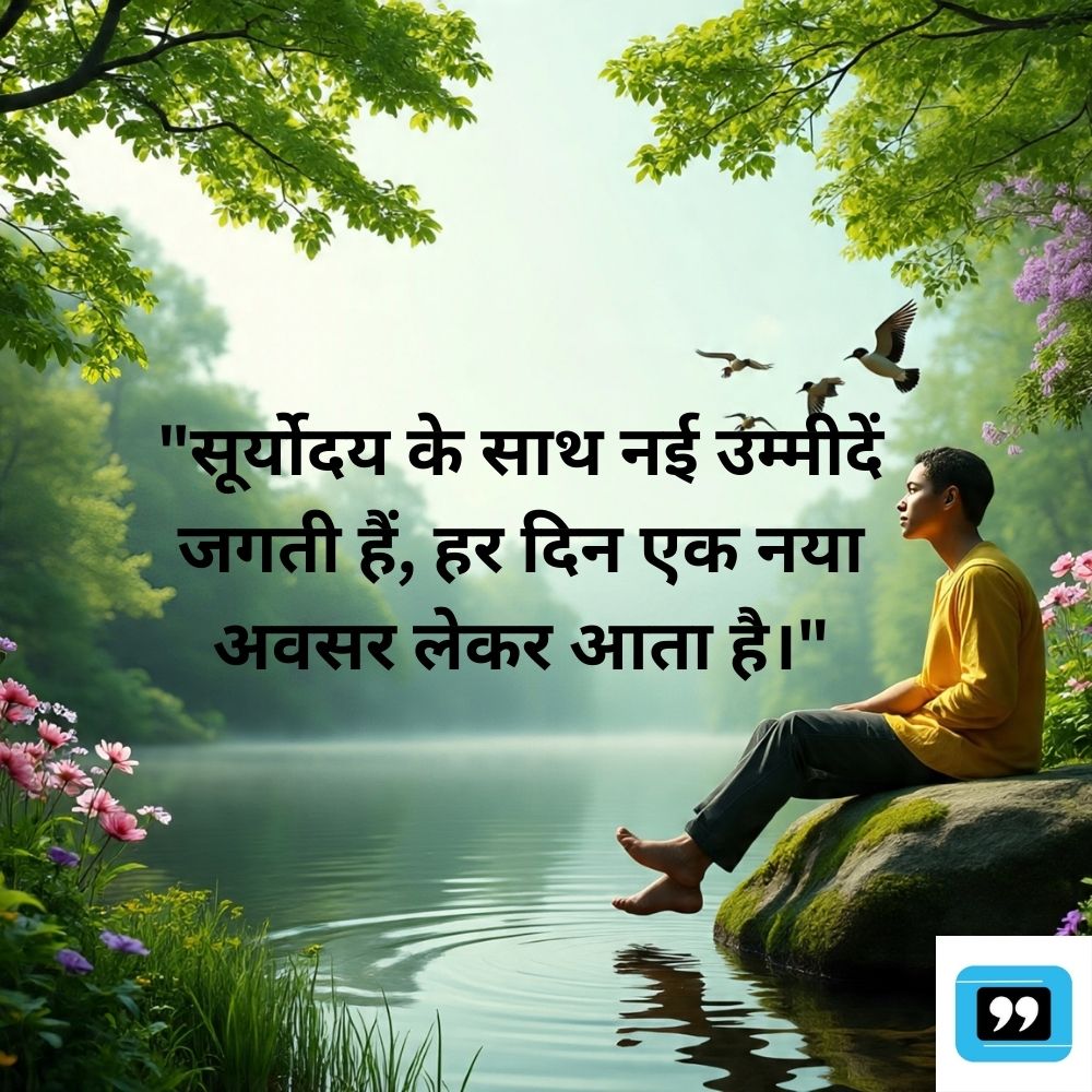 Inspirational Good Morning Quotes In Hindi