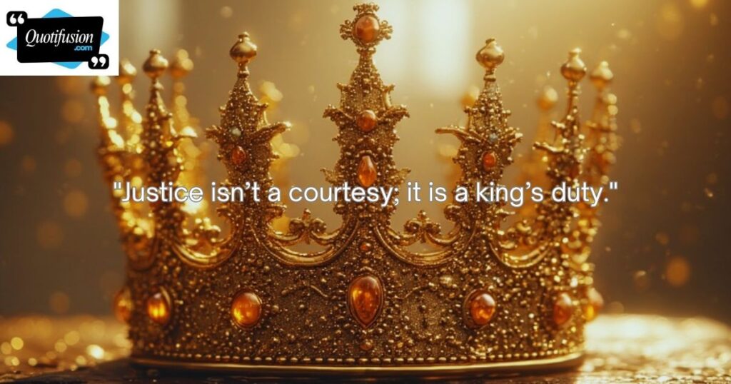King Quotes About Justice