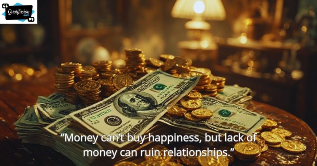 Powerful Money Spoils Relationship Quotes