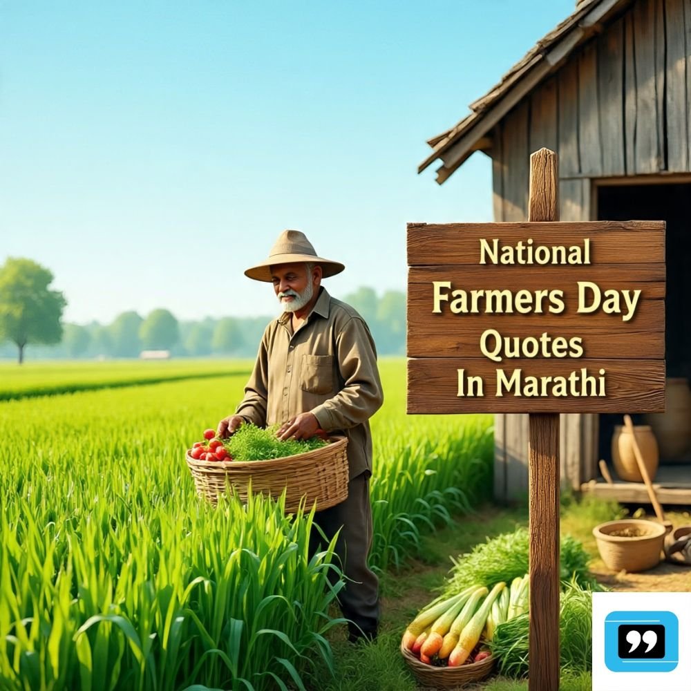 National Farmers Day Quotes In Marathi