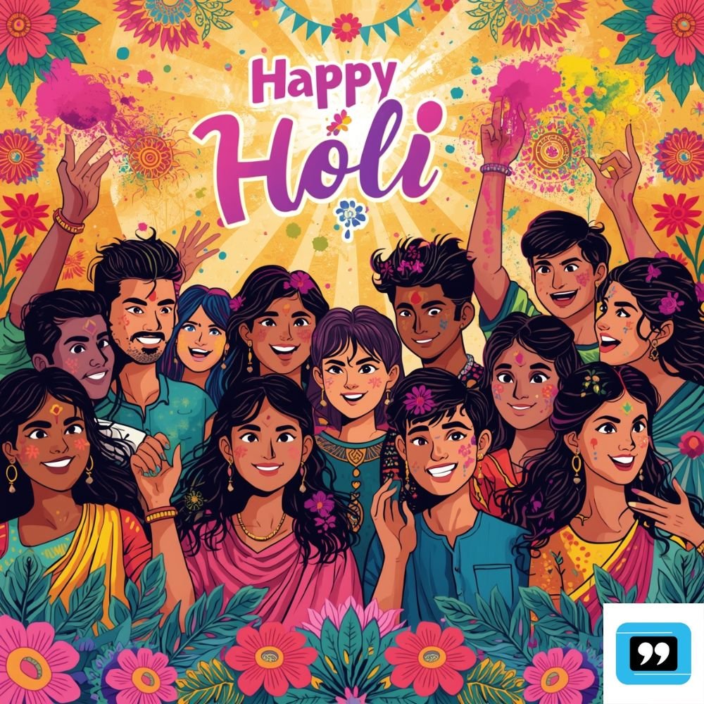 creative holi wishes