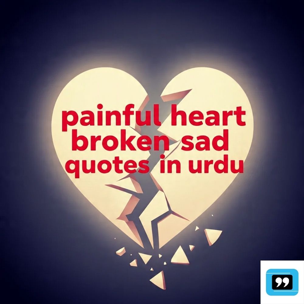 painful heart broken sad quotes in urdu