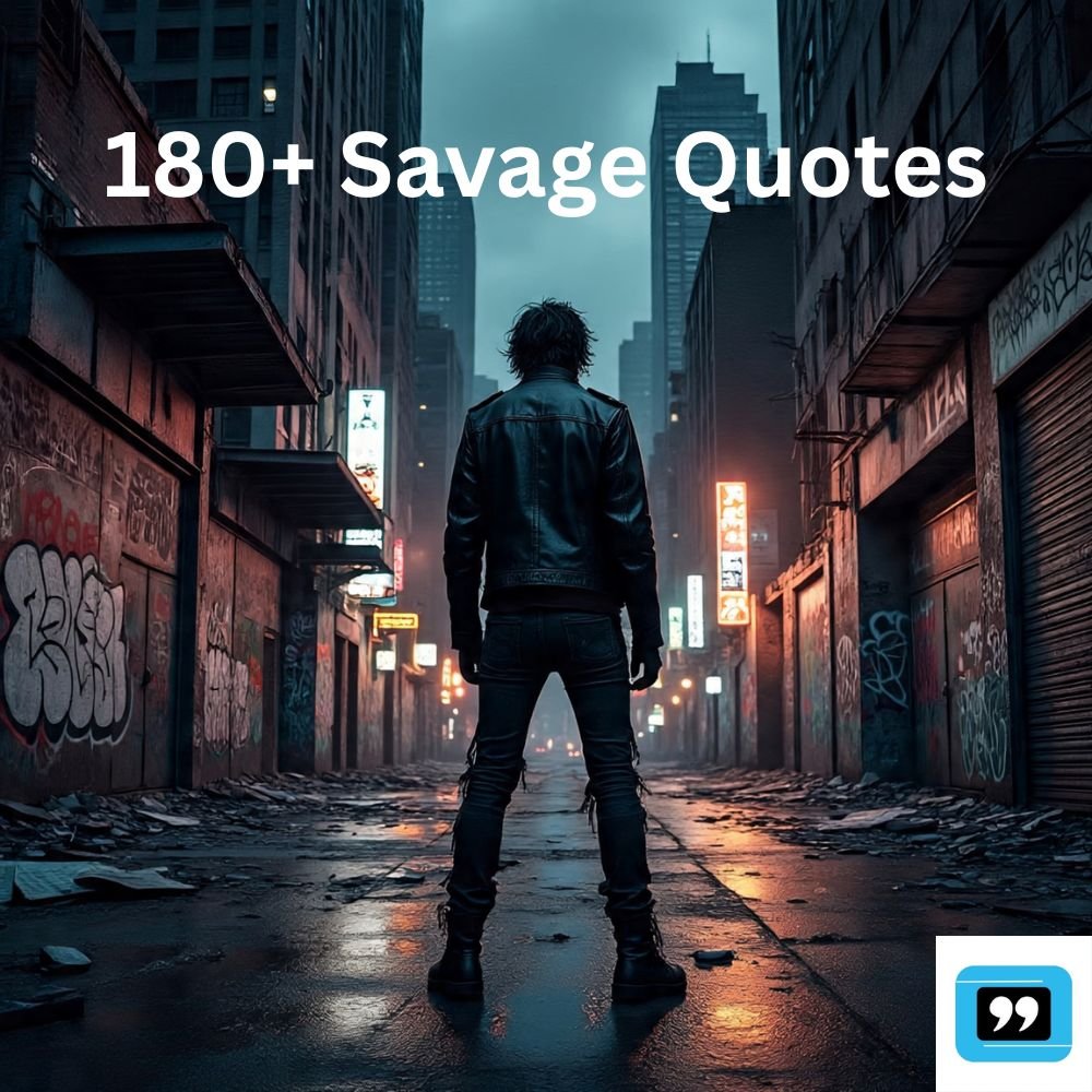 180+ Savage Quotes That Slap Harder Than Reality