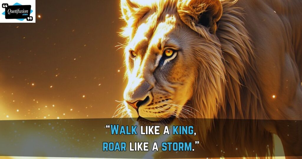 Attitude Powerful Lion Quotes