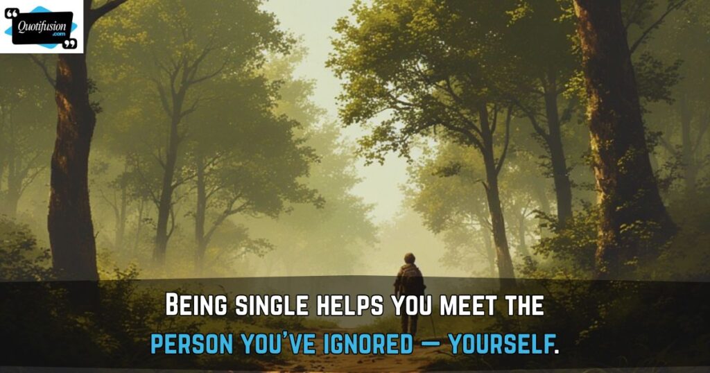 Being Single Wisdom About Self-Discovery