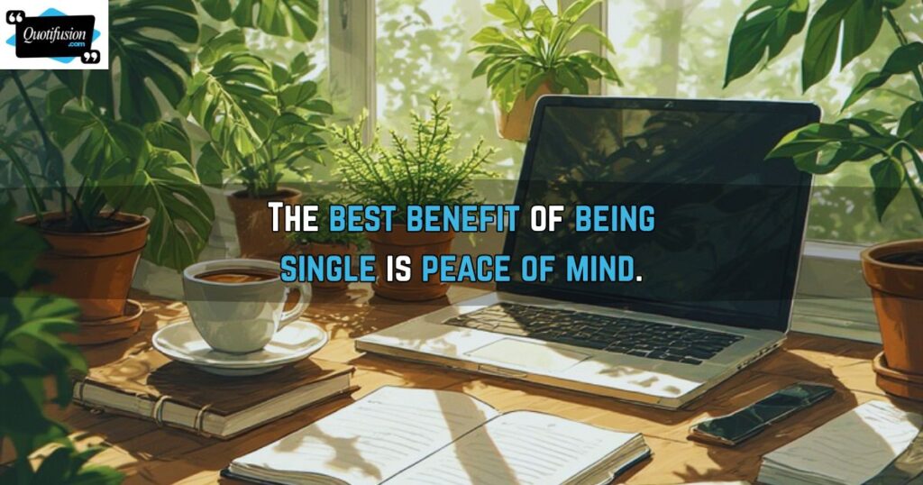 Benefits of Being Single Quotes