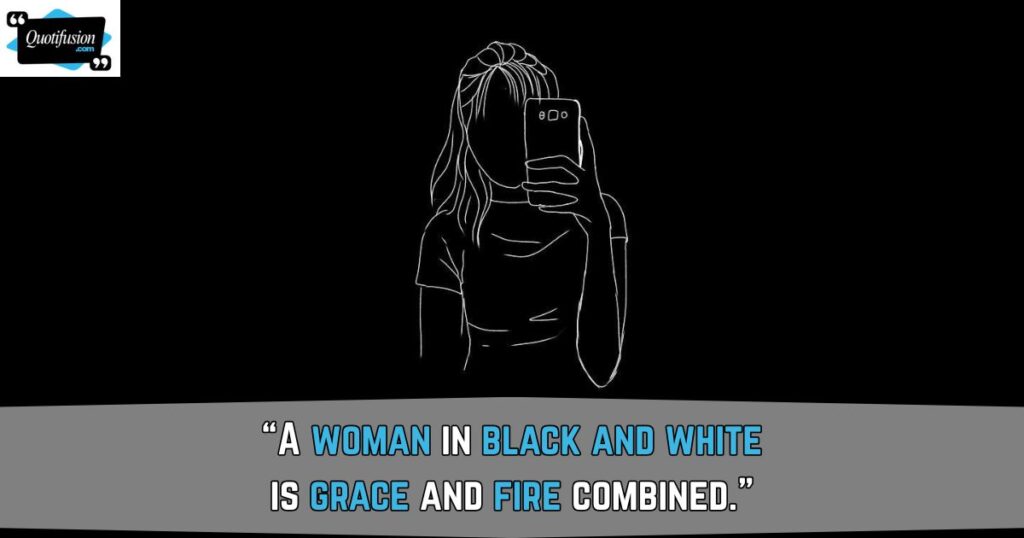 Black and White Captions for Girls