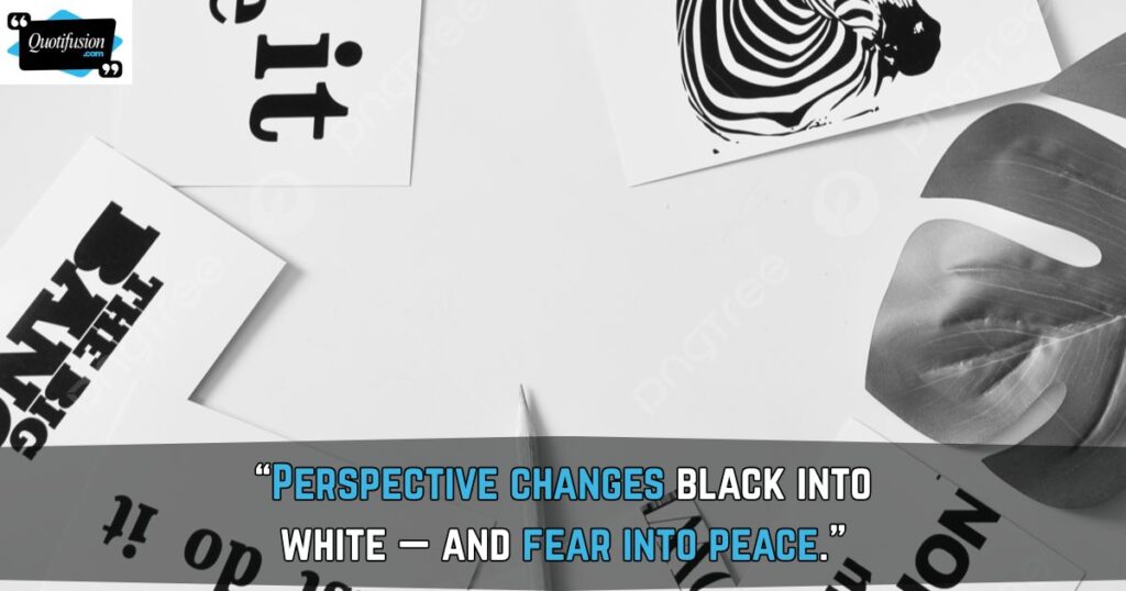 Black and White Quotes on Perspective