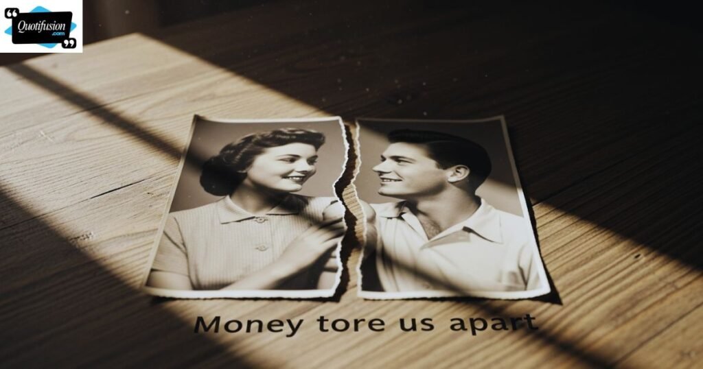 Broken Relationships Due to Money Quotes