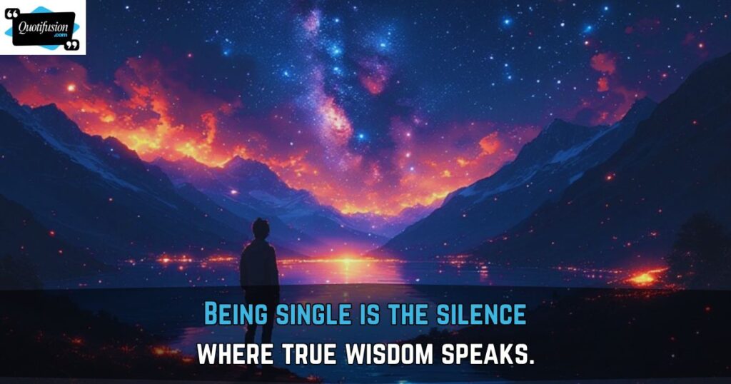 Deep Being Single Quotes About Life