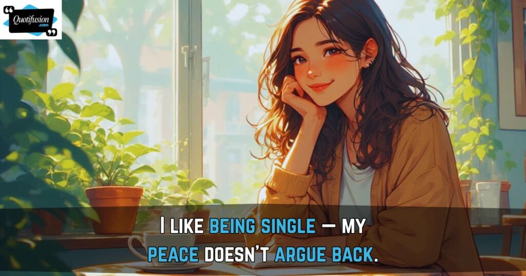 I Like Being Single Quotes