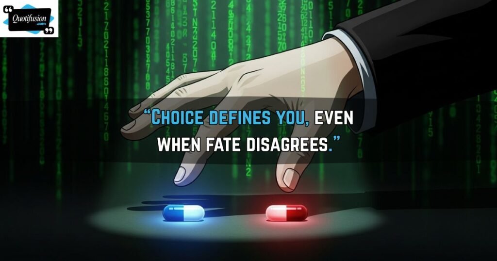 Inspirational Matrix Quotes About Choice