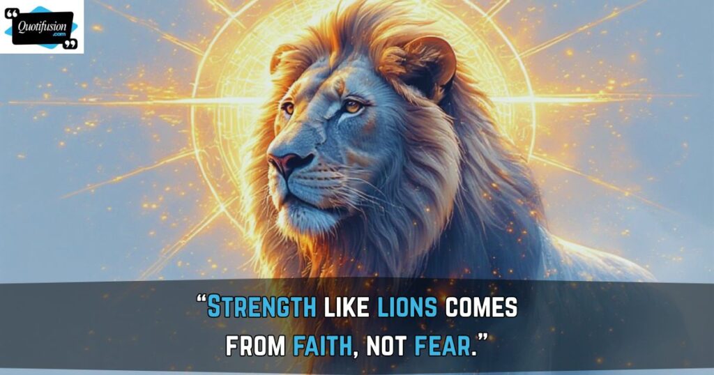 Lion Quotes Bible