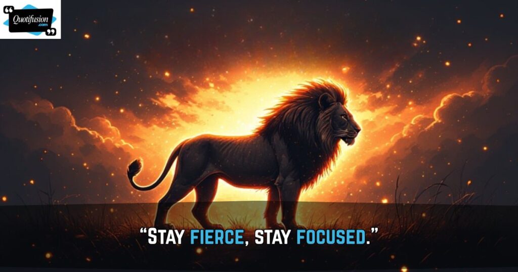 Lion Quotes Short