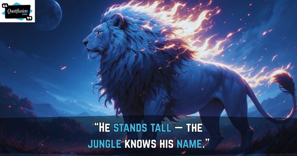 Male Lion Quotes