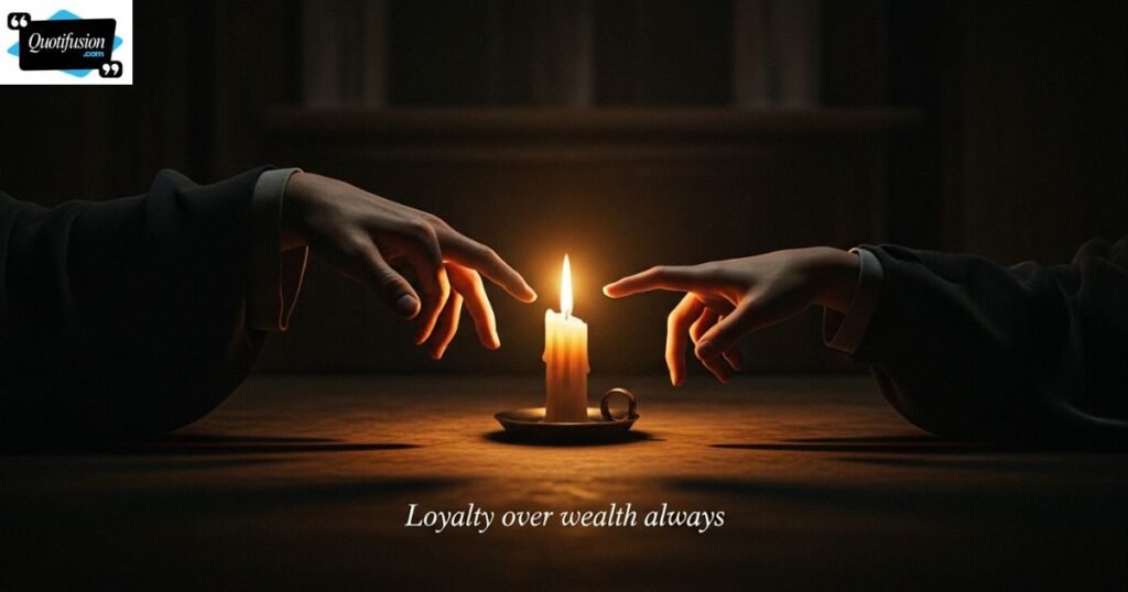 Money and Loyalty Quotes