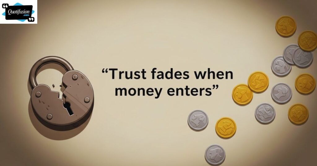 Money and Trust Issues Quotes