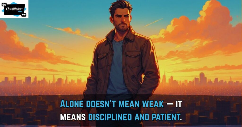 Strong Being Single Quotes for Men