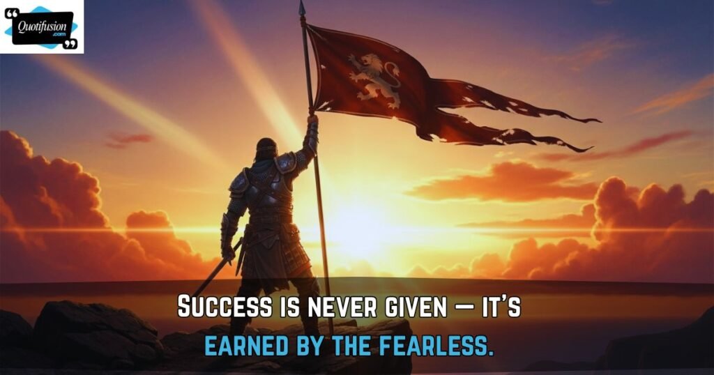 Success Comes to the Brave Quotes
