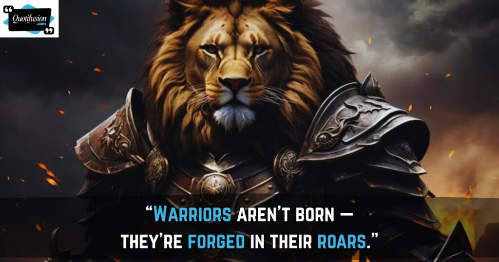 Warrior Lion Quotes
