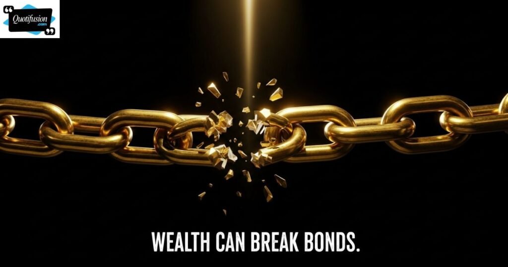 Wealth and Broken Bonds Quotes