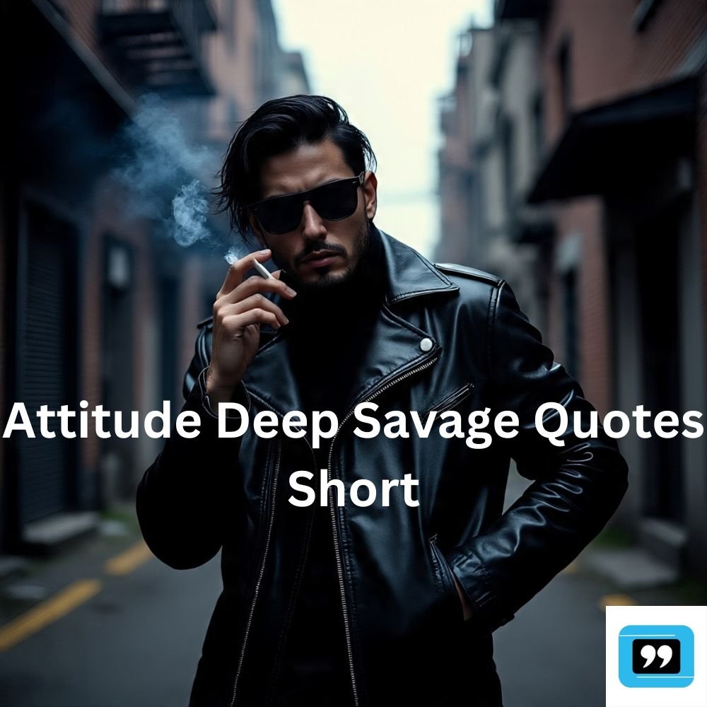 attitude deep savage quotes short
