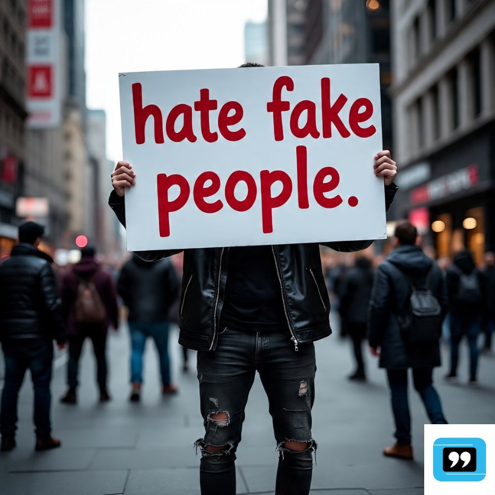 i hate fake people quotes