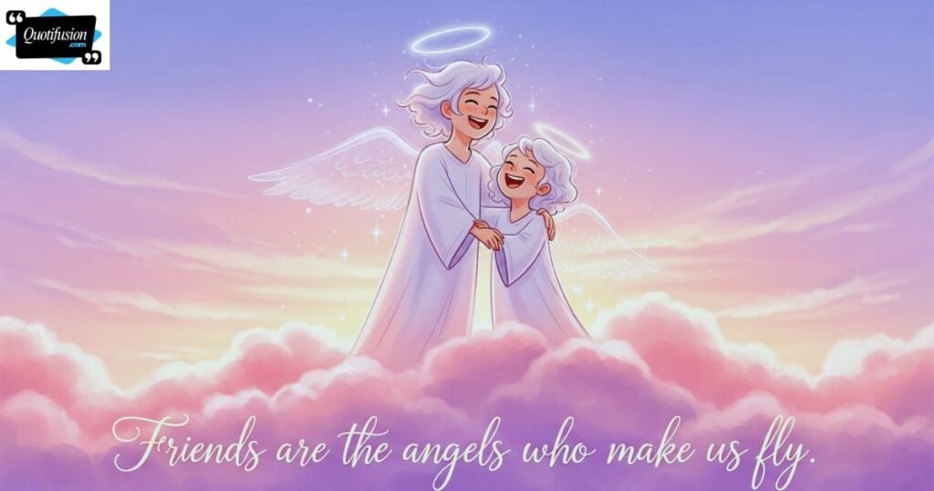Aesthetic Angel Quotes About Friendship