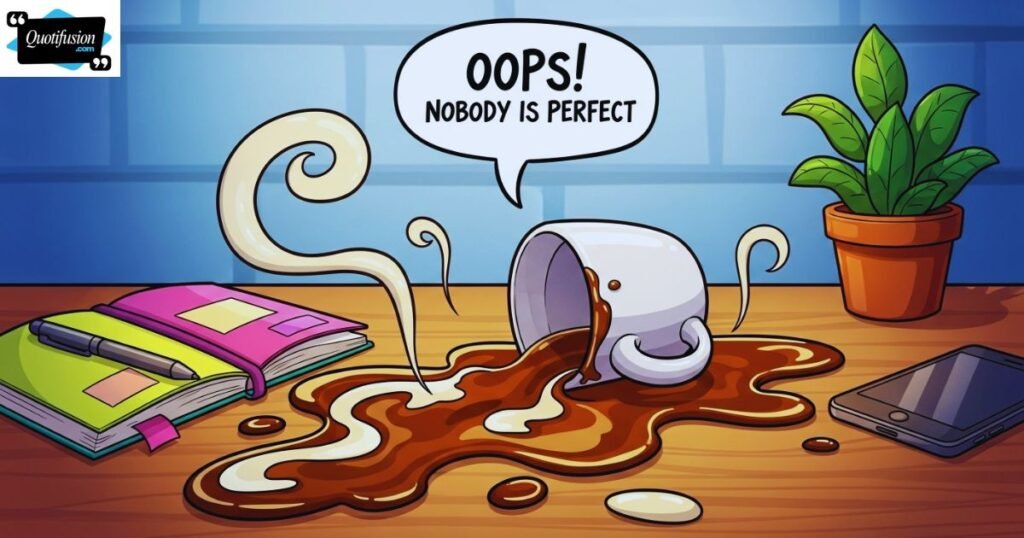 Funny Nobody is perfect Quotes and Sayings