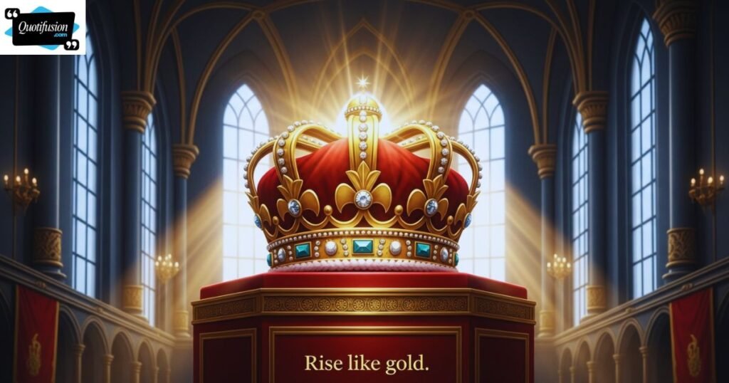 Golden Crown Quotes to Celebrate Resilience