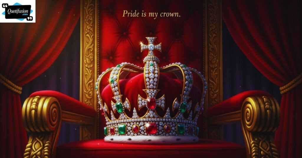 King Crown Quotes About Pride