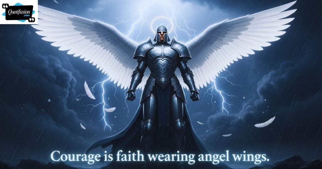 Motivational Angel Quotes About Courage