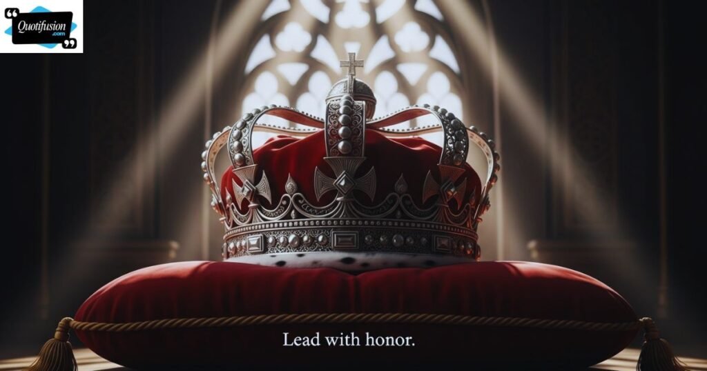 Motivational Crown Quotes About Leadership