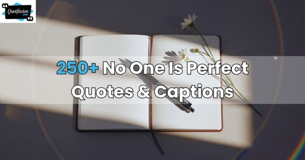 No One Is Perfect Quotes