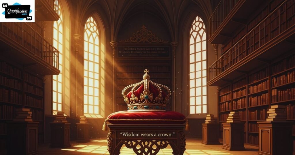 Royal Crown Quotes for Wisdom