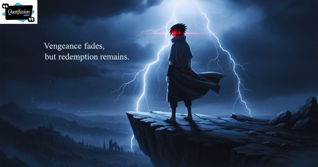 Sasuke Quotes About Revenge and Redemption