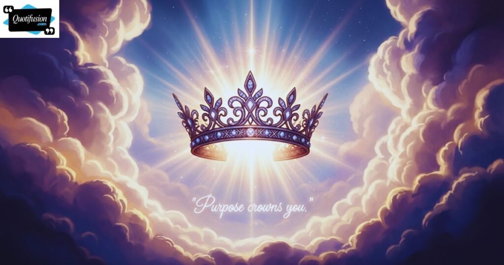 Spiritual Crown Quotes About Purpose