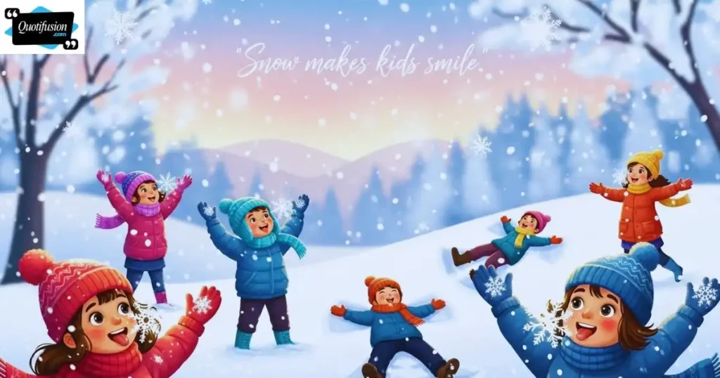 Beautiful snow quotes for kids