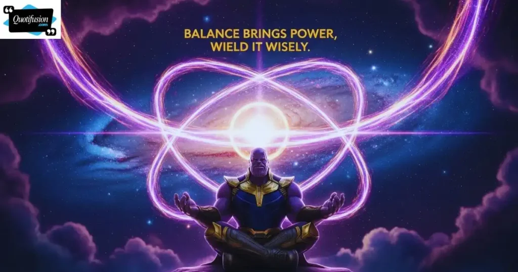 Deep Thanos Quotes on Balance