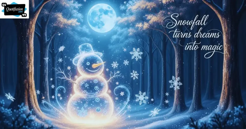 Magical Snowman Quotes About Snowfall