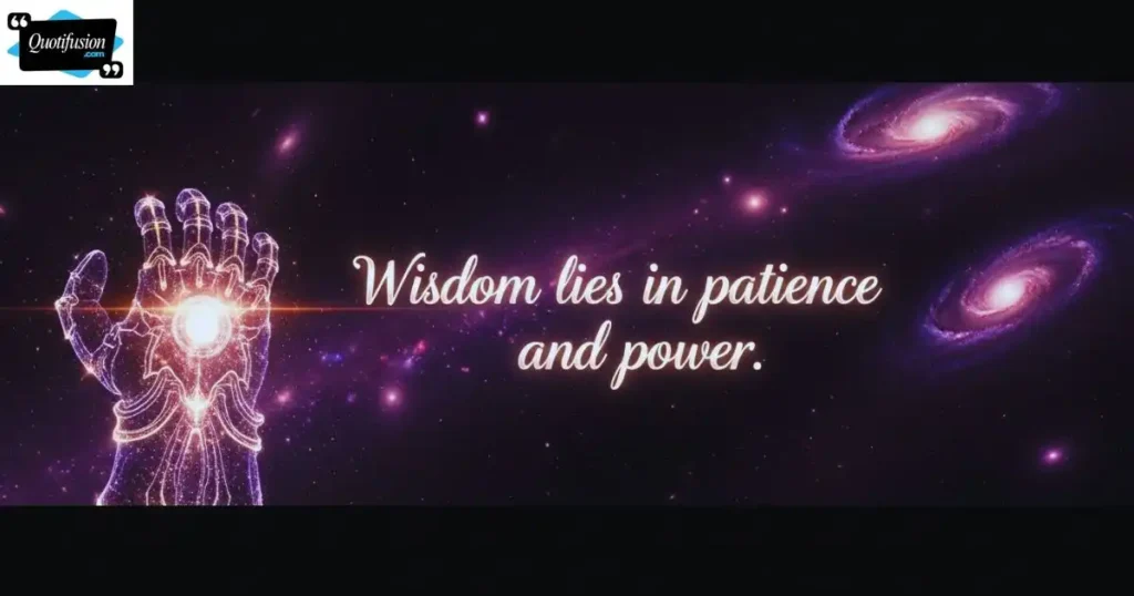 Marvel Thanos Wisdom That Makes You Reflect Deeply