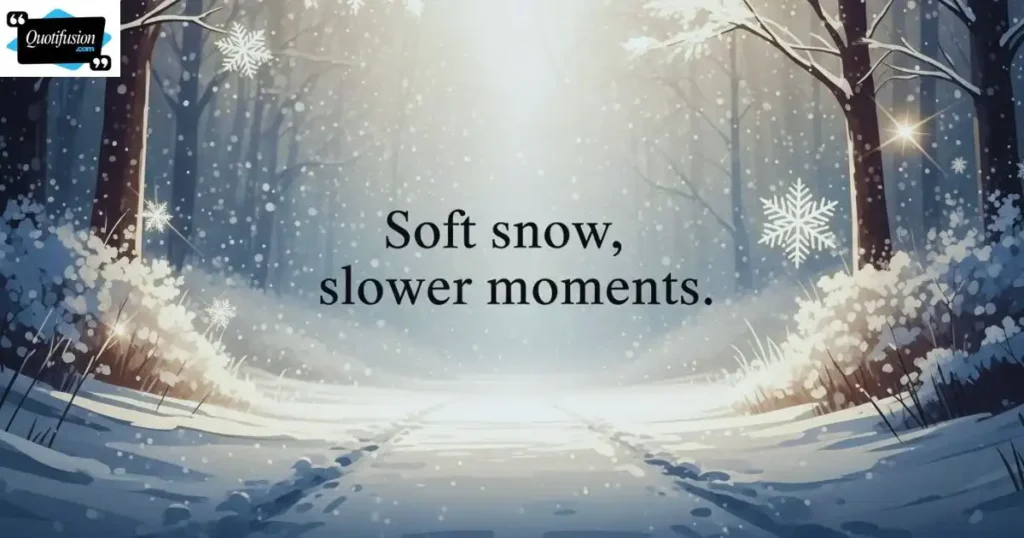 Soft Snow Quotes