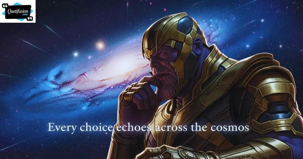 Thought-Provoking Thanos Quotes on Life and Choices